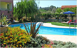 Garten und Swimmingpool